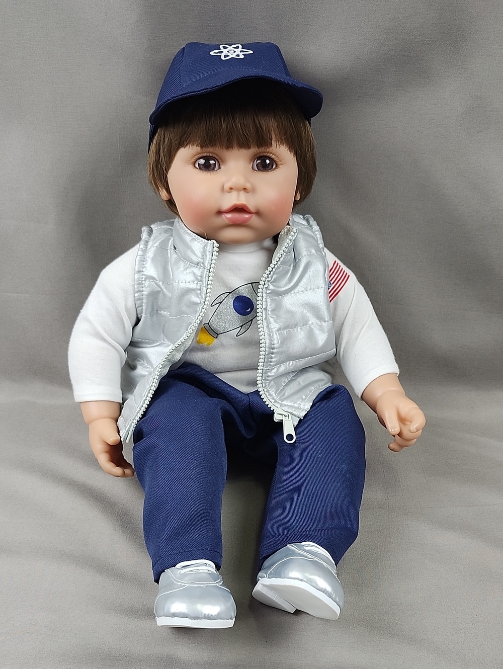 Adora Toddler Time Cosmic Boy Doll Brown Hair Eyes Soft Weighted Body